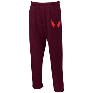 G123 Open Bottom Sweatpants with Pockets