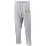 G123 Open Bottom Sweatpants with Pockets