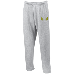 G123 Open Bottom Sweatpants with Pockets