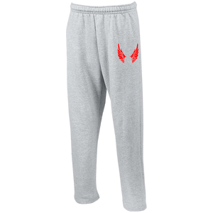 G123 Open Bottom Sweatpants with Pockets