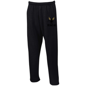 G123 Open Bottom Sweatpants with Pockets