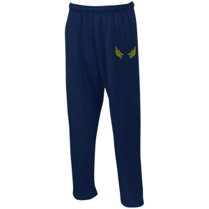 G123 Open Bottom Sweatpants with Pockets